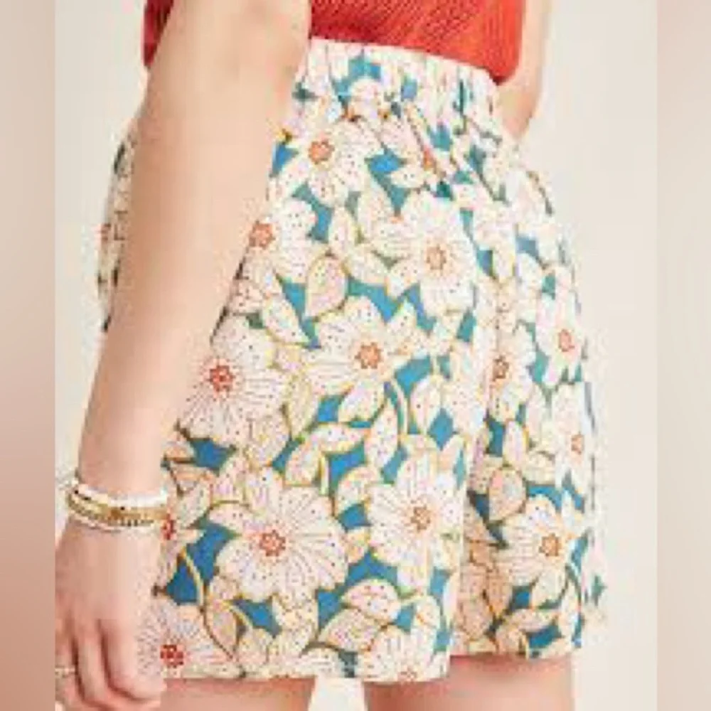 Anthropologie Georgina Floral Wrap Skirted Shorts Size XS